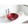 Anzzi Hollywood Deco-Glass Vessel Sink in Lustrous Red LS-AZ8124